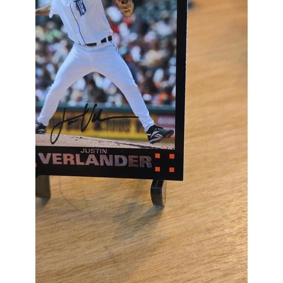 2007 Topps #160 JUSTIN VERLANDER All Star Rookie Card RC Gold Cup Future HOF - Picture 3 of 6